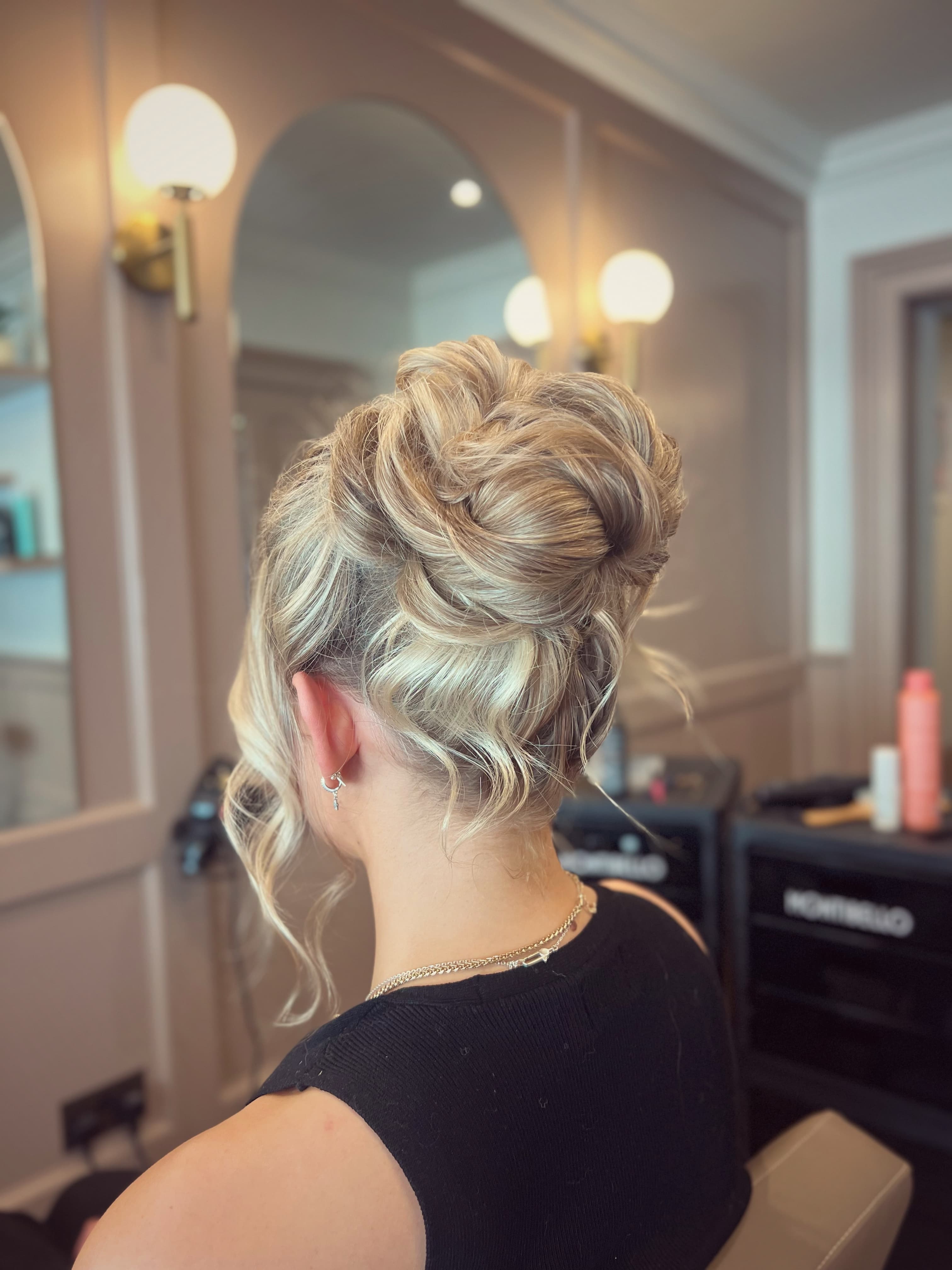 Elegant bridal updo